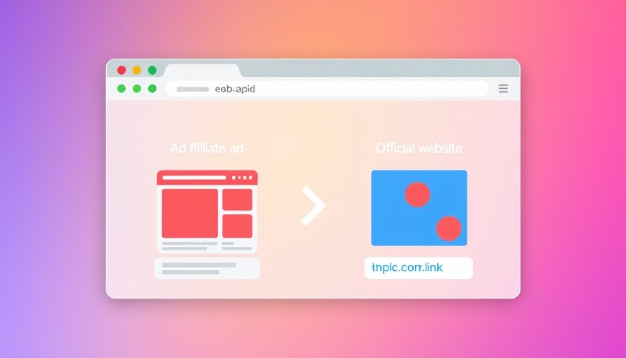 Explaining ad hijacking with browser interface illustration