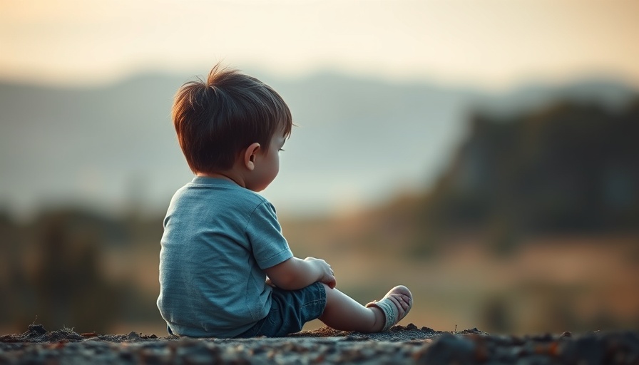 Abstract image of child deep in thought, illustrating increased risk of psychopathology in children.