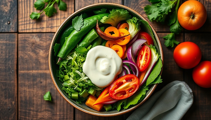 Fresh Green Goddess Bowl Recipe with vegetables and dressing