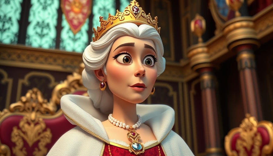 Queen Esther's courage illustrated in an animated scene.