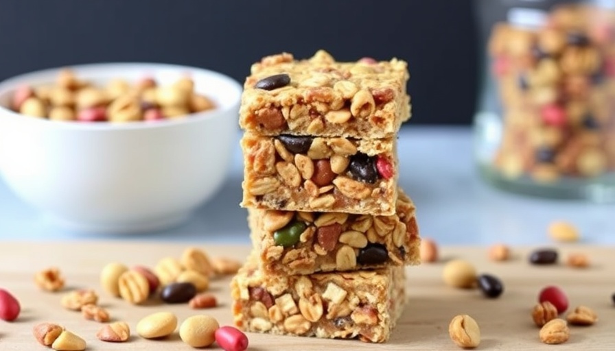 No Bake Trail Mix Granola Bars