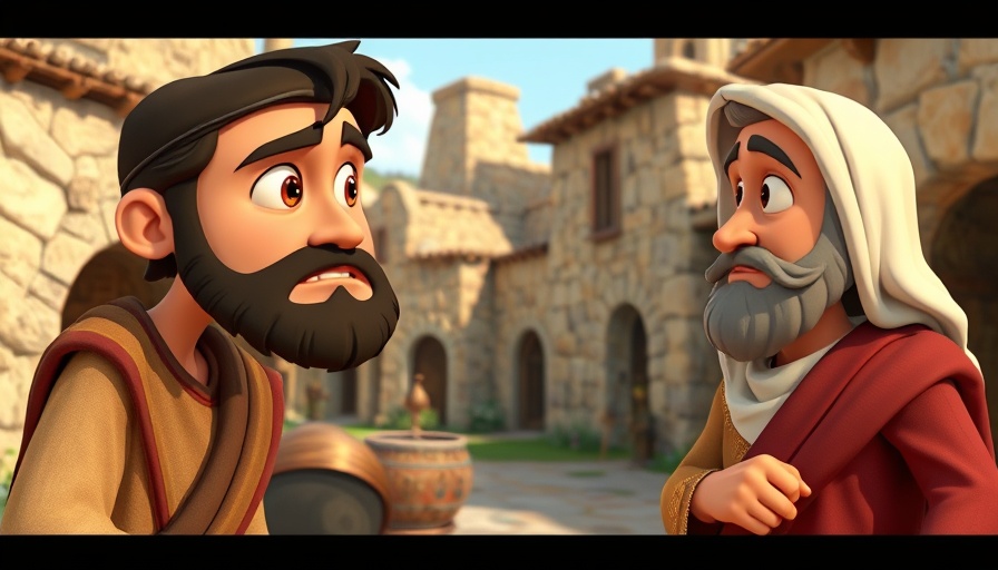 Superbook and Martha's Lesson scene with biblical animated characters.