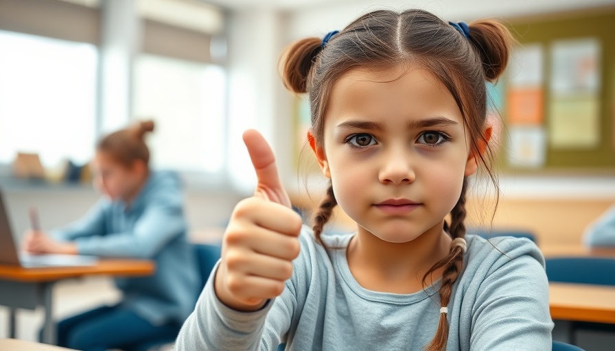 Potential harms from CBT and mindfulness in schools, young girl disapproves in class.