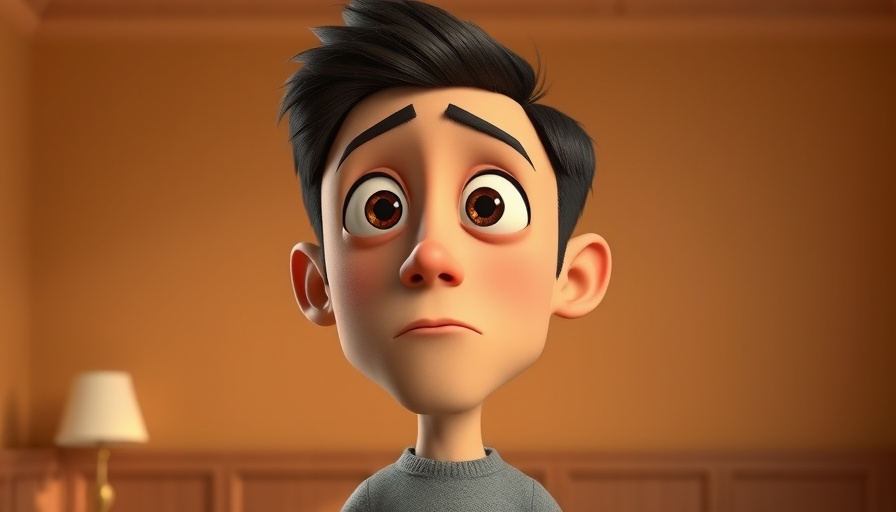 God's gift to everyone represented by a thoughtful animated character in a room.