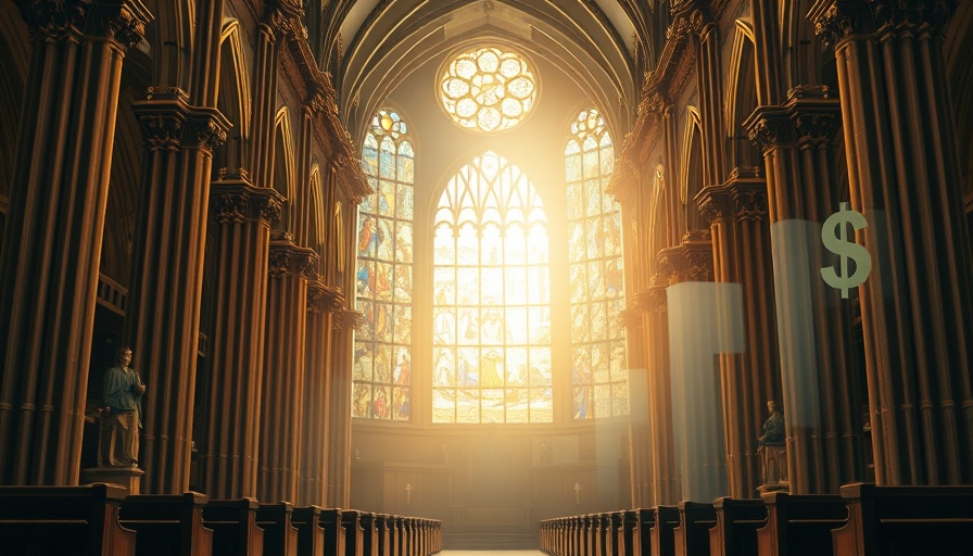 Serene church interior symbolizing financial growth in Seventh-day Adventist Church