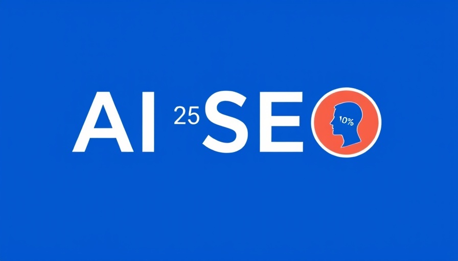 AI SEO statistics for 2025 header with blue background and profile image.