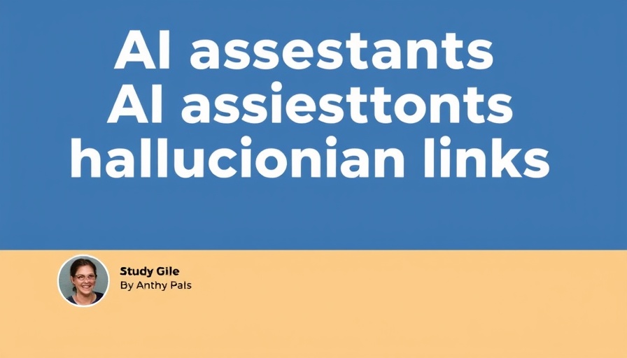 Study on AI assistants hallucinating links graphic