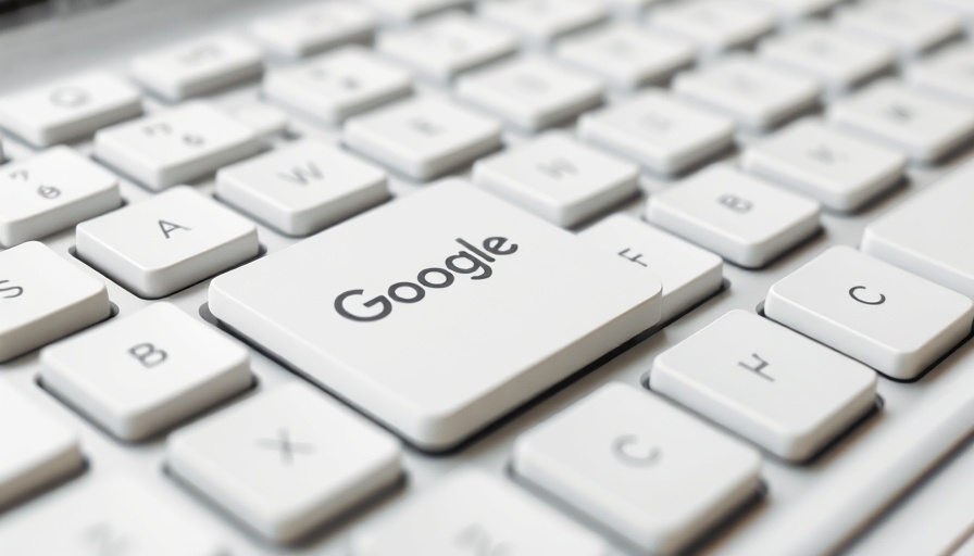 Close-up of Google key on keyboard symbolizing default search deals.