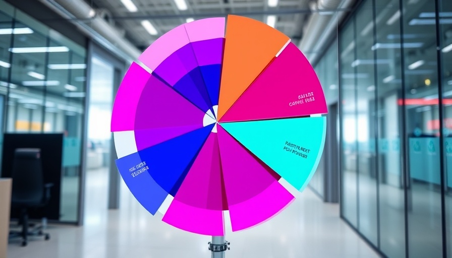 AUC ordination conversation: colorful pie chart in office.