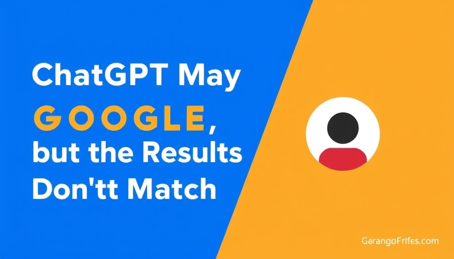 Blog title about AI and Google results with blue background.