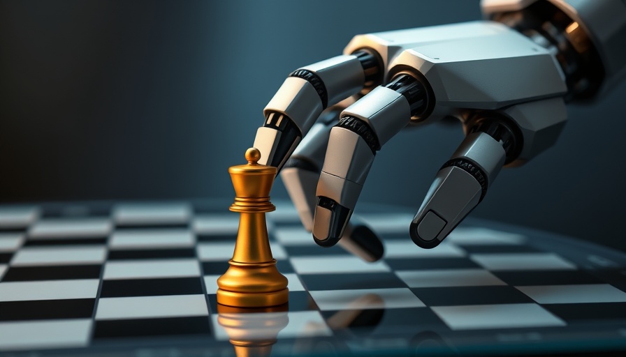 Robotic hand selecting a golden chess pawn, illustrating AI decision-making mechanisms.