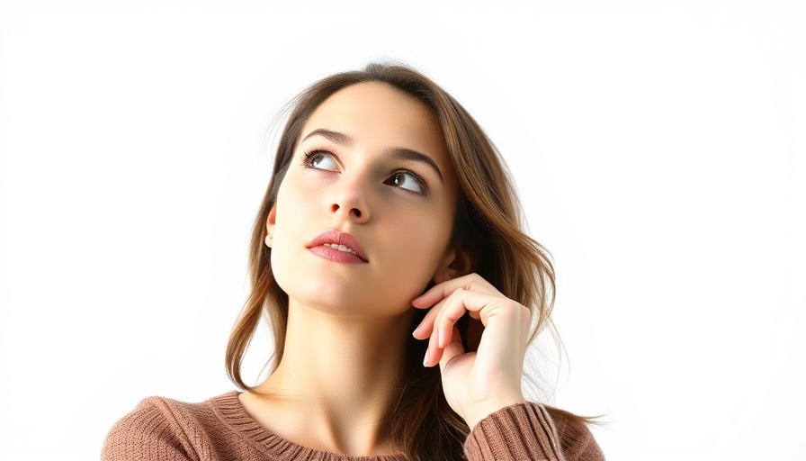 Young woman pondering with Google logo, Google Antitrust Case AI Overviews.