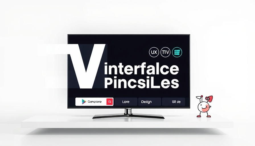 Modern article cover on TV interface design principles.