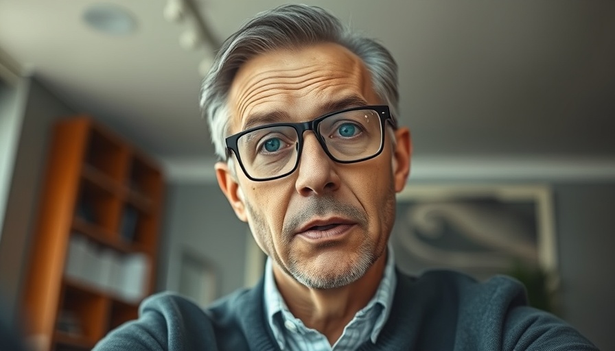 Middle-aged man in video call discussing Zombie Startups.