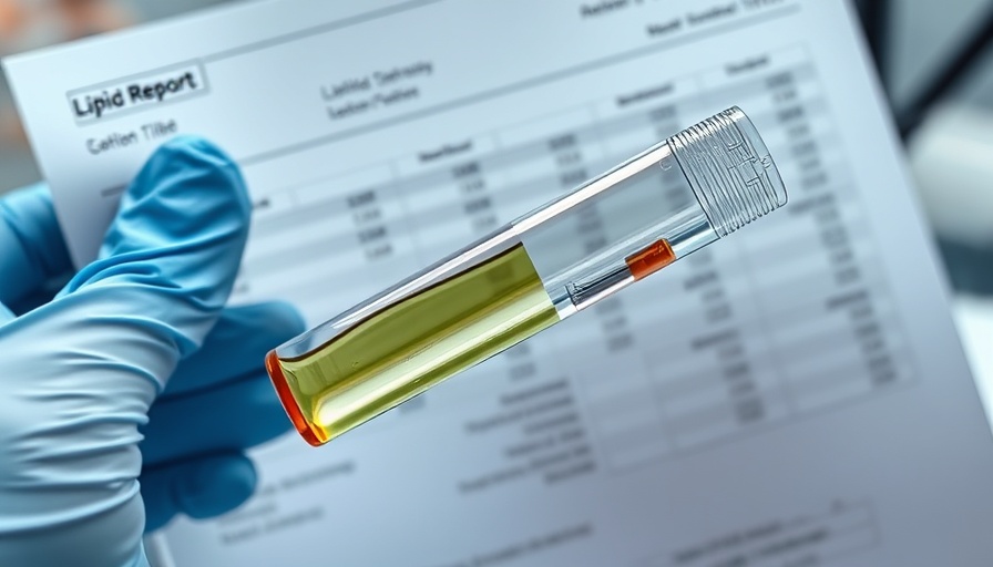 Close-up of lipid profile report with cholesterol test.