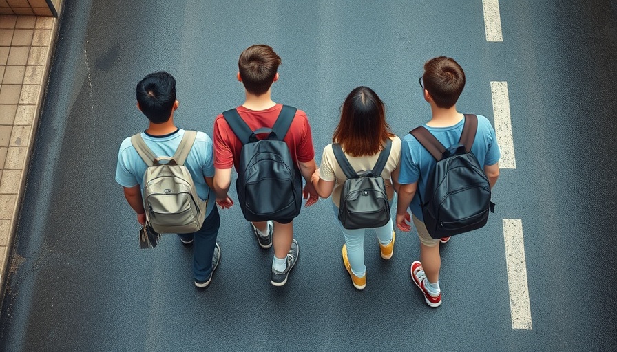 Group of teenagers walking together, highlighting missing teens crisis.