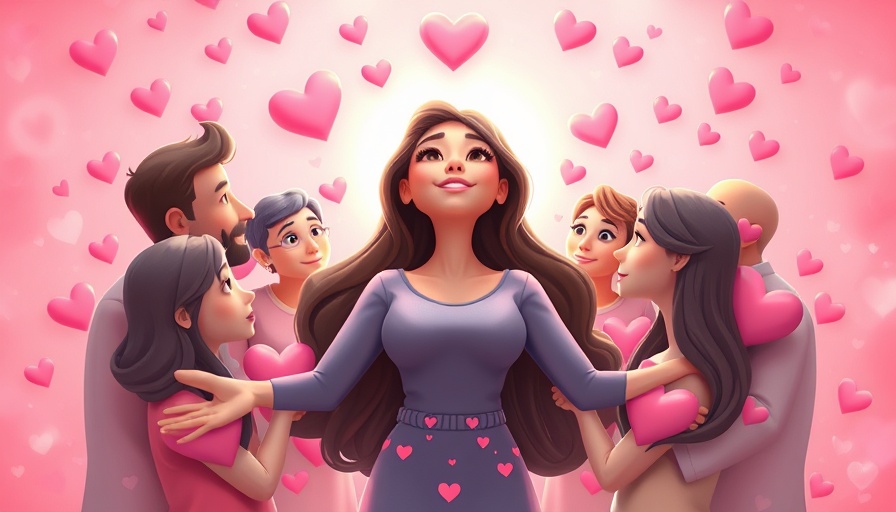 Empowering illustration illustrating understanding complex trauma through self-love.