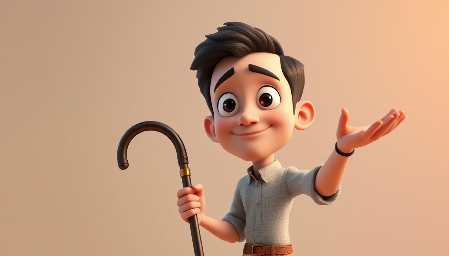 Animated character illustrates God's restoration power with light background.