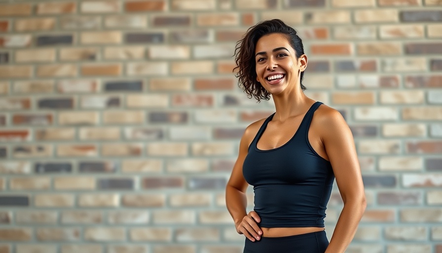 Motivated athlete shares exercise tips in a bright studio.
