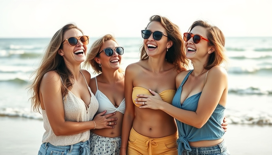 Joyful women laughing on a beach, Anti-Aging Secrets for Women Over 30.