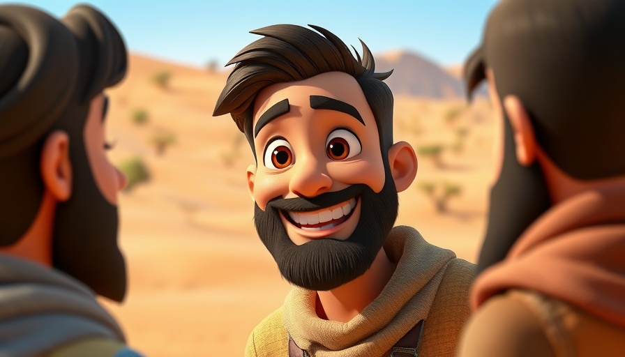 Superbook John the Baptist episode animated scene with characters.