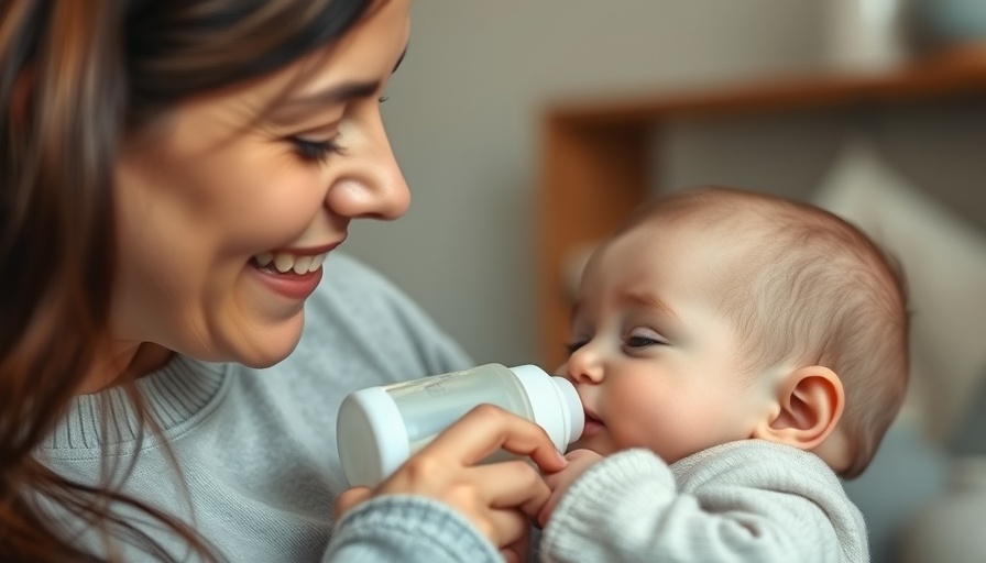Mother feeding baby, serene bond, linked to postpartum depression after weaning.