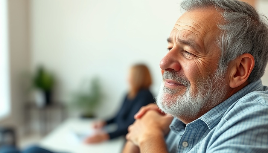 Support during group therapy session, normalizing mental health.