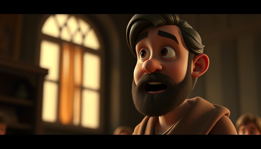 #SuperTruth animated biblical figure speaking passionately