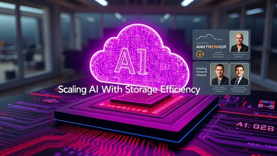 Futuristic AI thought leadership display with 3D cloud hologram over circuit board