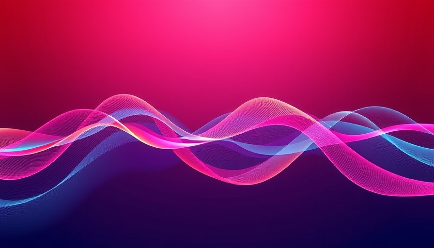 Colorful abstract sound waves illustrating Speech-to-Retrieval technology.