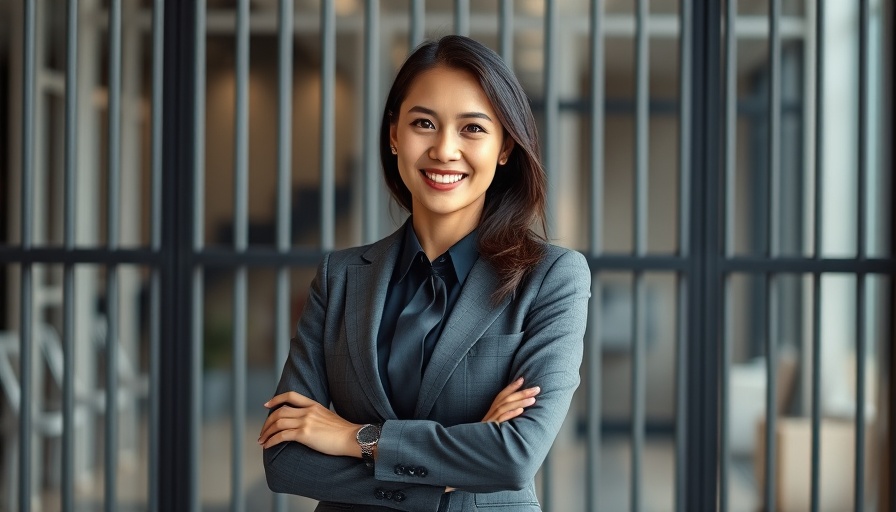 Confident young entrepreneur smiling, illustrating Investing In Change theme.