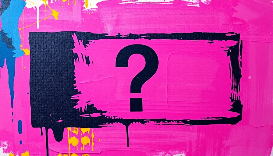 Vivid abstract art with question mark; Large Numerical Models LNM.