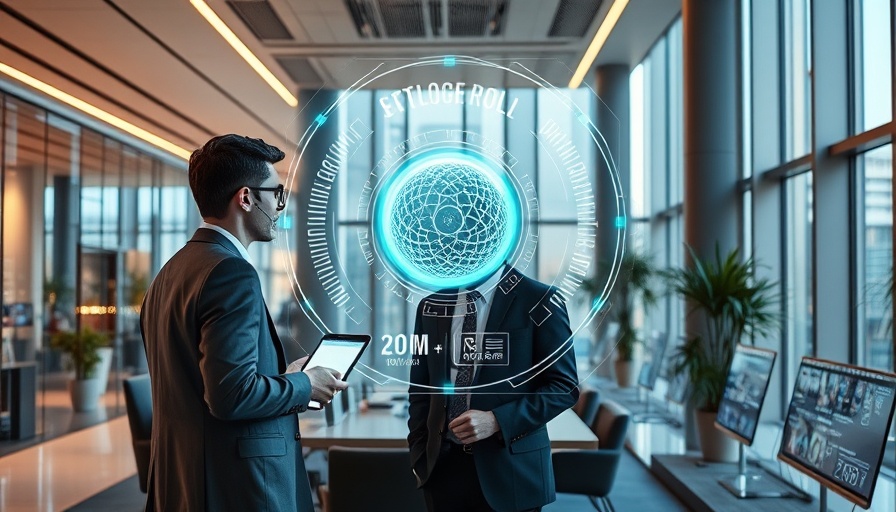 AI for business in modern office with digital technology.