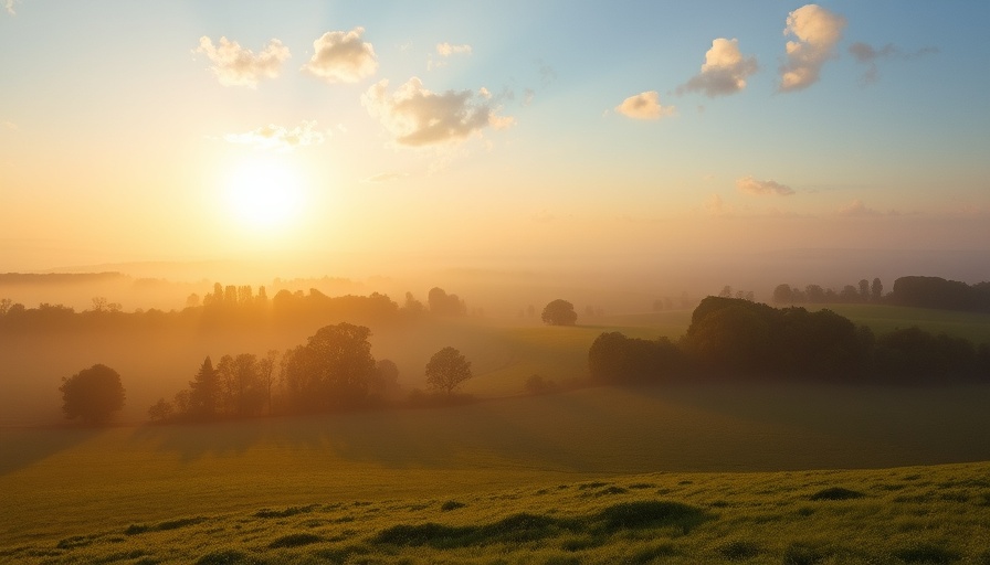 Serene sunrise landscape symbolizing Kast Media out of bankruptcy.