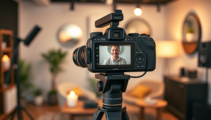Professional video podcast setup suggesting video podcasting open RSS.