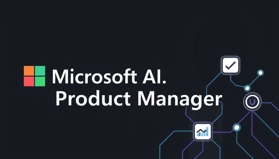 Microsoft AI Product Manager Certificate graphic with neural network and charts.