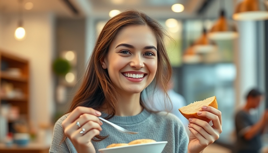 Woman enjoying food on a Florence tour.