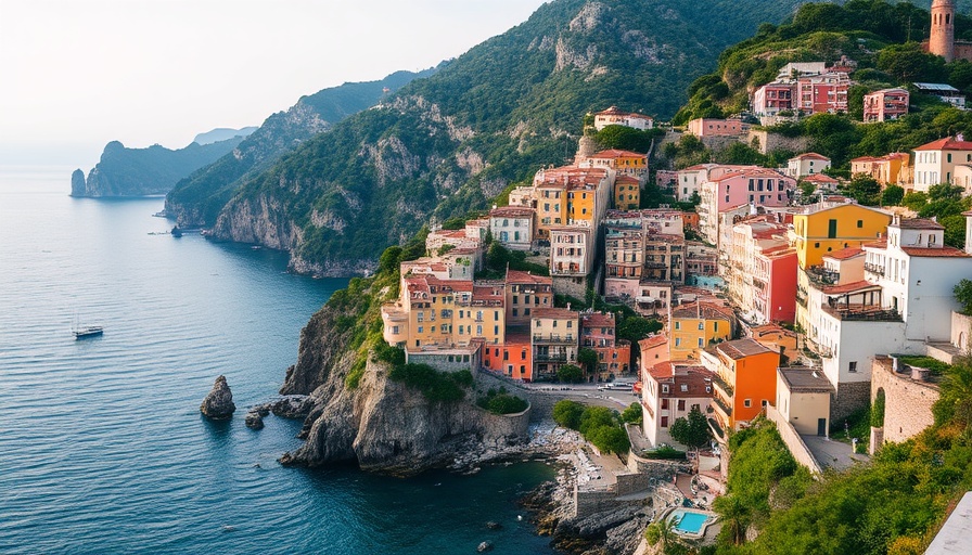 Sustainable day trip from Rome to the Amalfi Coast: stunning coastal view