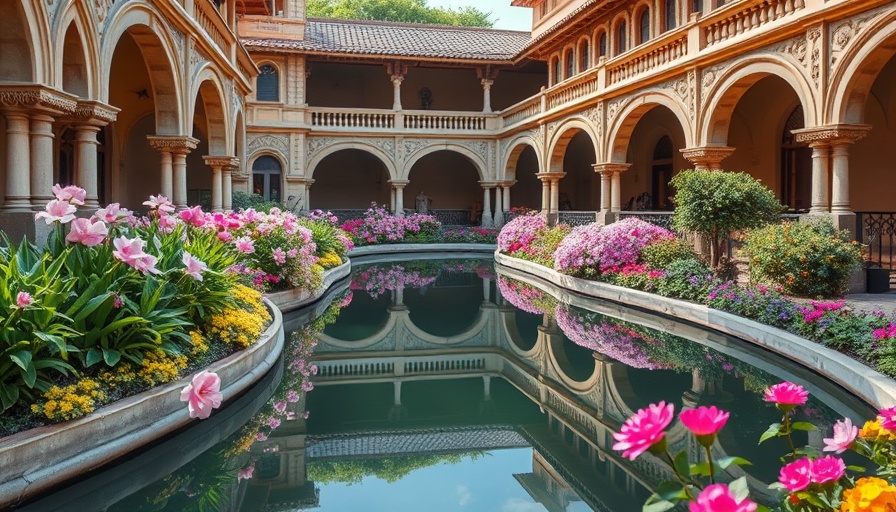 Seville parks and gardens with ornate architectural beauty.