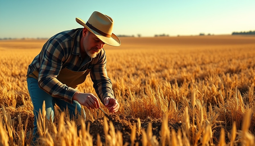 Farmers inspecting soil for regenerative agriculture practices