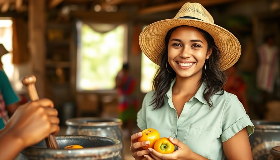 Impact Investment: Woman in a sunhat smiles, engaging in cultural activity.