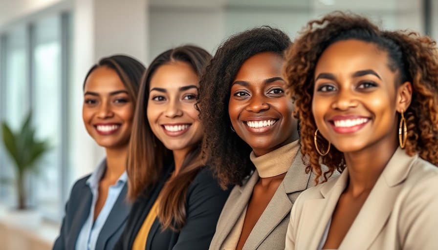 Diverse women professionals in a modern office portrait for impact investment.