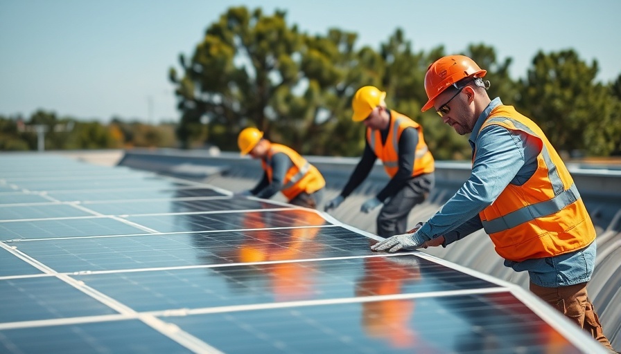 Workers installing solar panels, representing Corporate Sustainability Reporting Directive