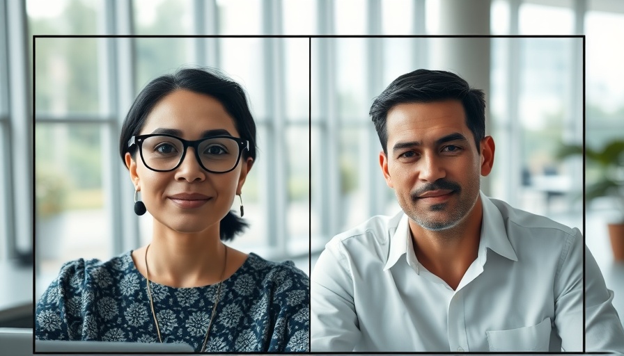 Two individuals on a video call discussing carbon sinks.