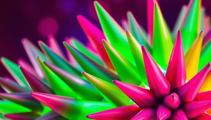 Vibrant abstract design with spiky oval shapes in dynamic colors, ESG Investments