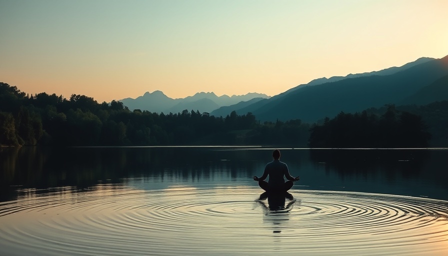 Tranquil meditation scene promoting Achieving Inner Peace with The Quiet Mind.