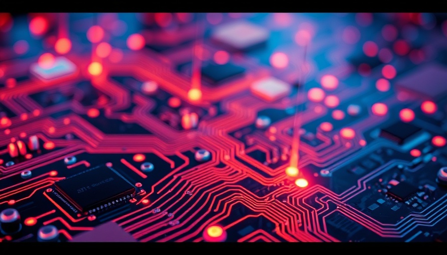 AI in PCB design integration with digital circuit board.