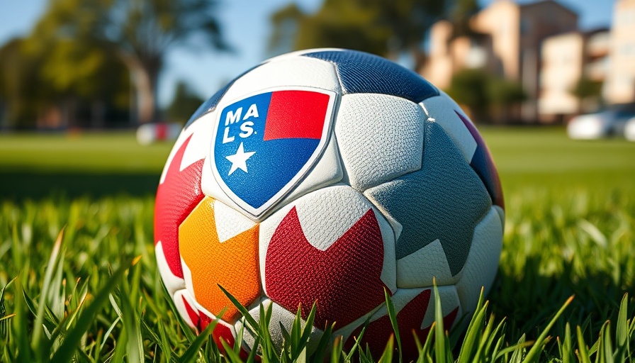 Colorful MLS soccer ball on grass, representing San Diego FC Podcast.