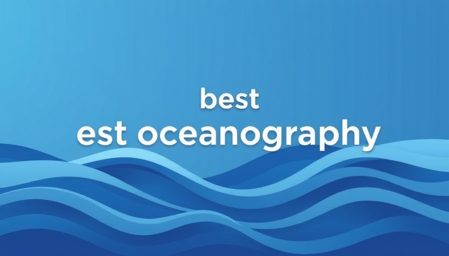 Best Oceanography Courses 2025 abstract design with stylized waves.