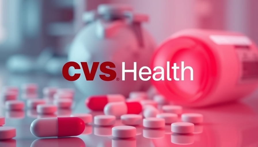 AI in healthcare with CVS Health logo and medical imagery.